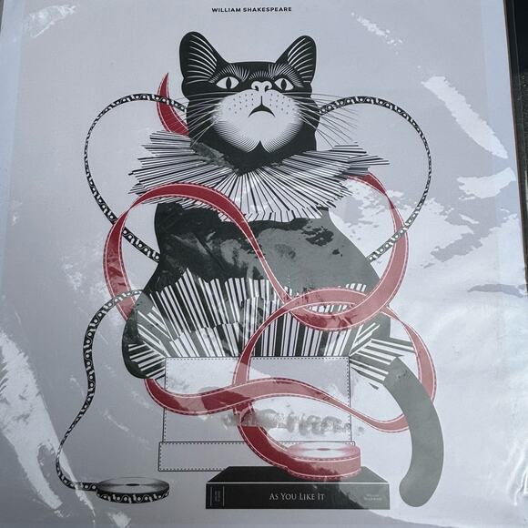 New Print William Shakespeare Black Cat in Box Original in Packaging 11x14 - Picture 2 of 5